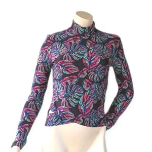 Kira Lifestyle Tropical Print Rashguard Swim Top